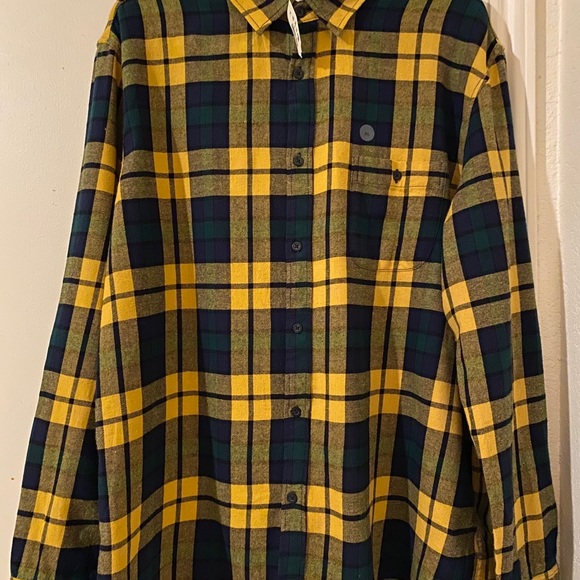(NEW) Yellow&Green Flannel XL - Picture 2 of 4